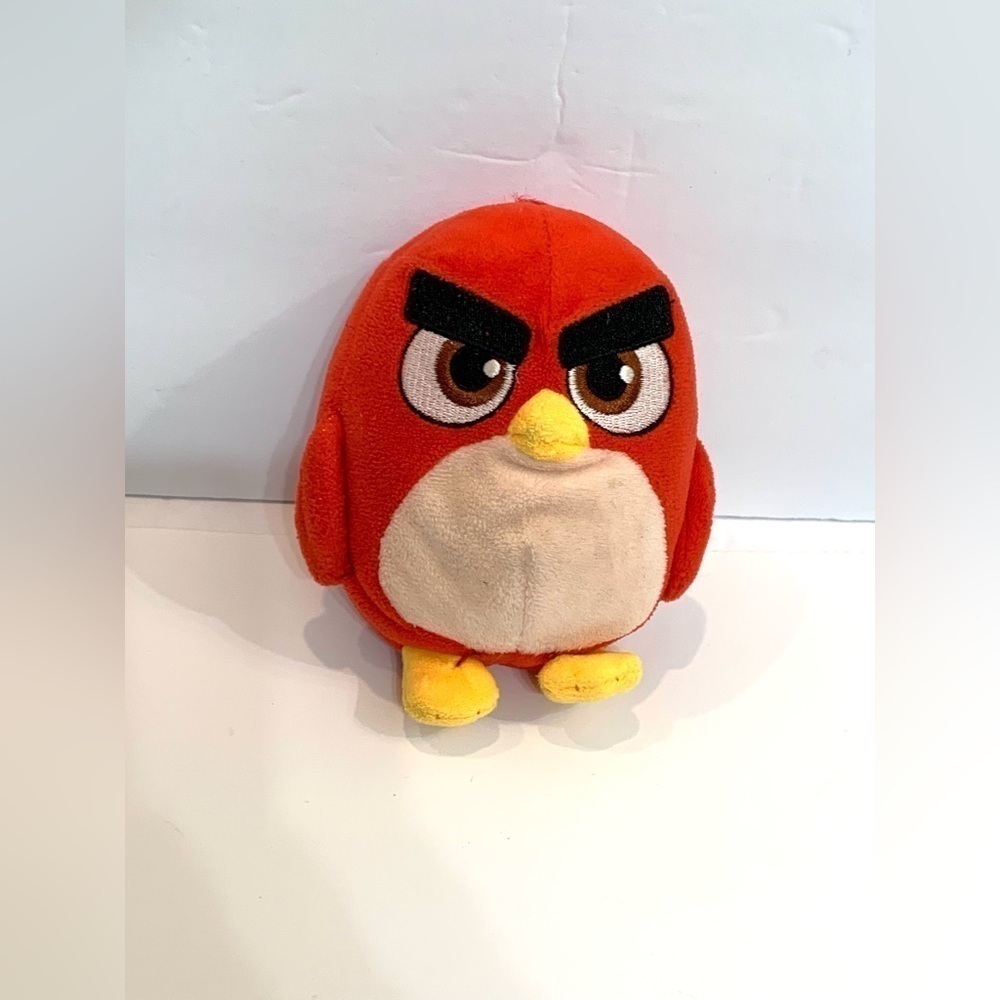 Russ Angry Birds 5" Plush Red 2019 Rovio stuffed animal toy